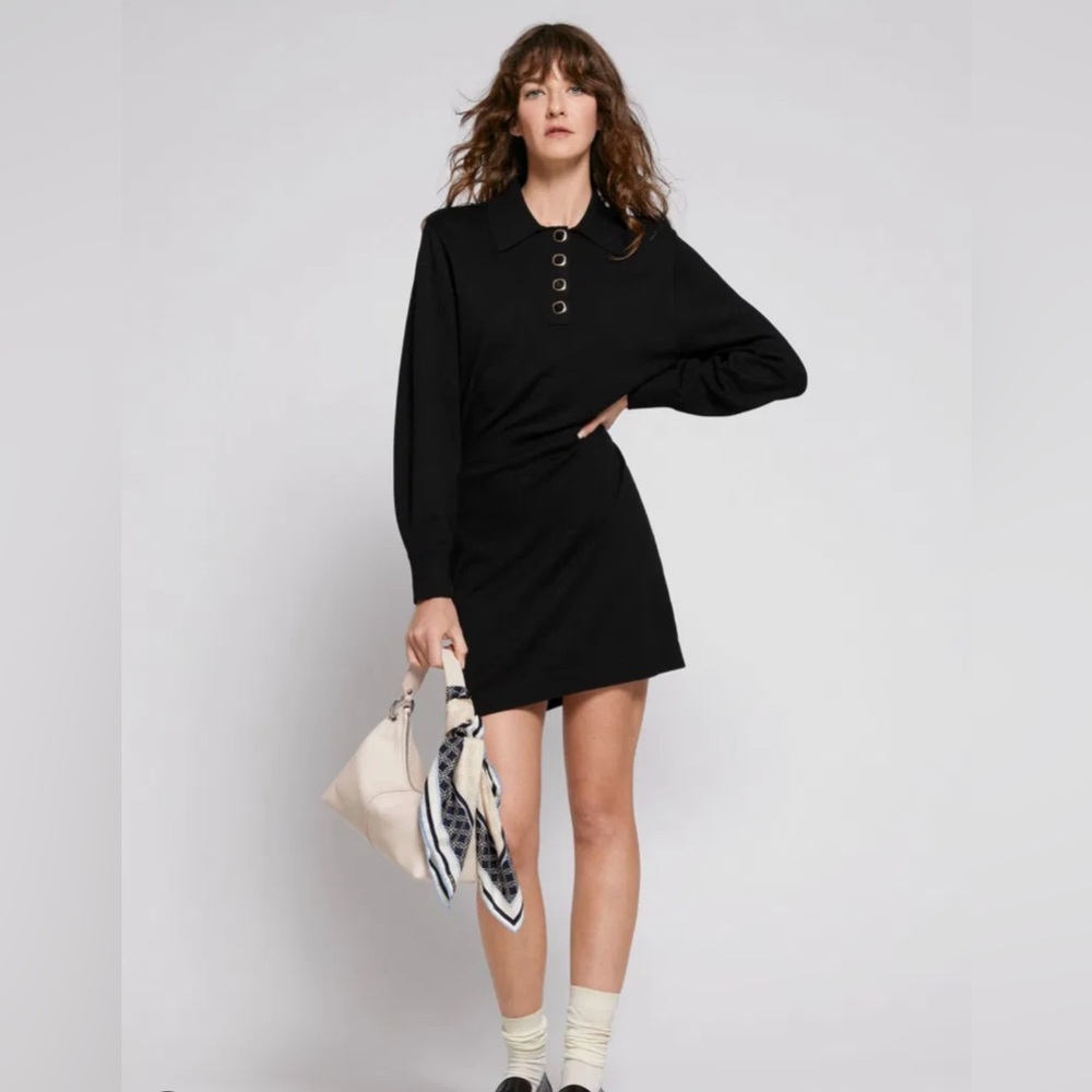 & Other Stories - Mini Knitted Polo Dress - M